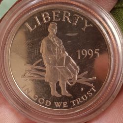 1995 S Civil War Battlefield PROOF Commemorative Half Dollar US Coin
