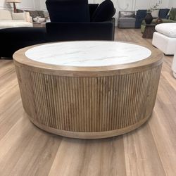 New Round Coffee Table With Wheels