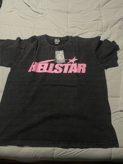 Hellstar Graphic T-Shirt Black Pink Logo