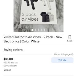 Vivitar Bluetooth 2 Pack Air Vibes