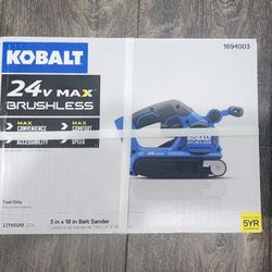 Kobalt 24v Belt Sander Brand New (Tool Only)