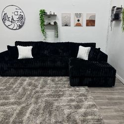 Sectional Couch Corduroy - Free Delivery 