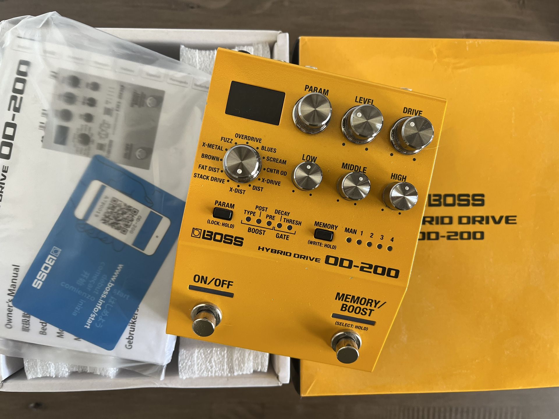 BOSS OD-200 Hybrid Drive – Like New, Amazing Versatility