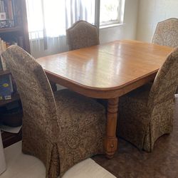 All Wood Dining Room Set