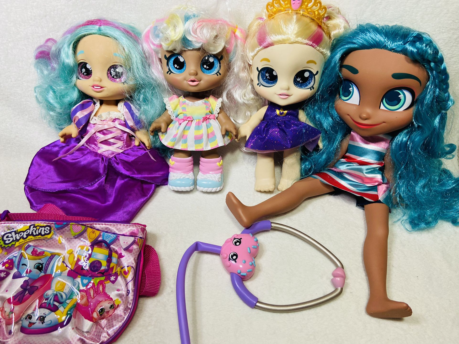 Shopkins Kindie Kids Colorful  Toddler Dolls + Hairdoorable Giant Noah Doll