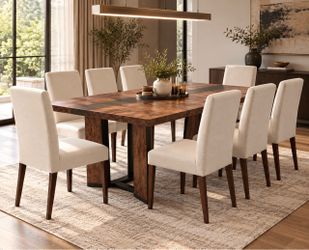 Dining table with 8 chairs