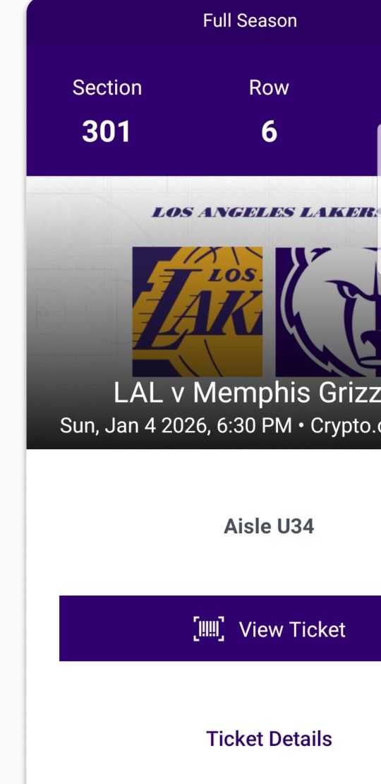 Lakers Vs Memphis Grizzlies