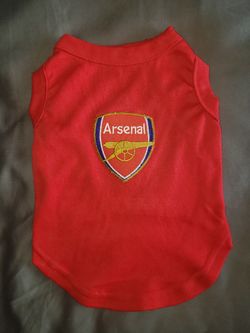 Dog Cat Arsenal Soccer Football Pet Sports Jersey Red