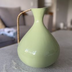 Anthropologie Green Decor Vase 