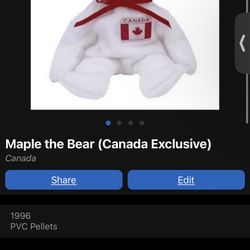 Maple the Bear (Canada Exclusive) 1997