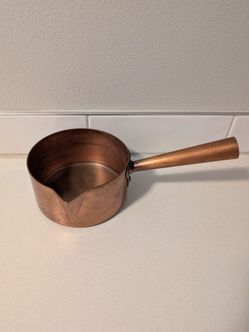 Solid copper sugar pot