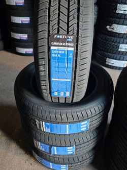4 New Tires 235-55-18 Fortune ClimaFlex 4S FSR402 P235/55 R18 Inch Tire FREE Same Day Delivery To Most Inland Empire Locations 70,000 Miles SnowFlake 