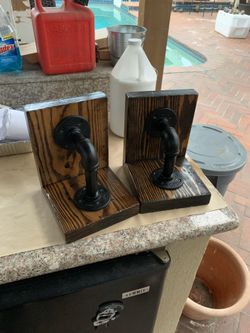 Hand crafted Book ends