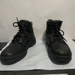 Wolverine Men’s Work Boot Black SZ 13 has some wear