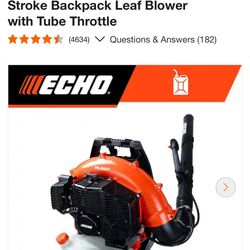 ECHO 216 MPH 517 CFM 58.2cc Gas 2-Stroke Backpack Leaf Blower with Tube Throttle