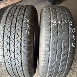 265/70 16 Pair Of Tires Brand Sailun
