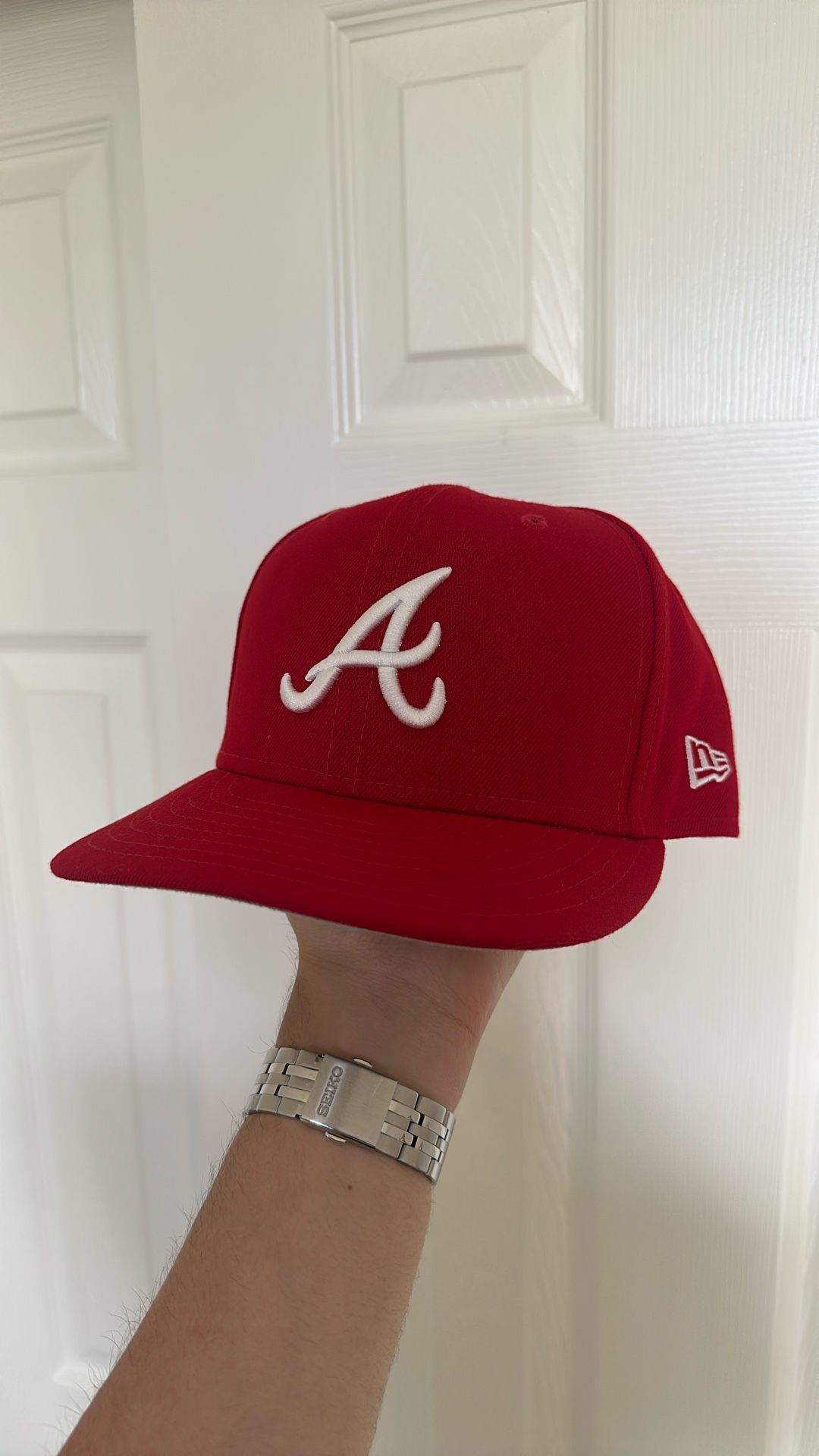 Red Atlanta Braves New Era Hat