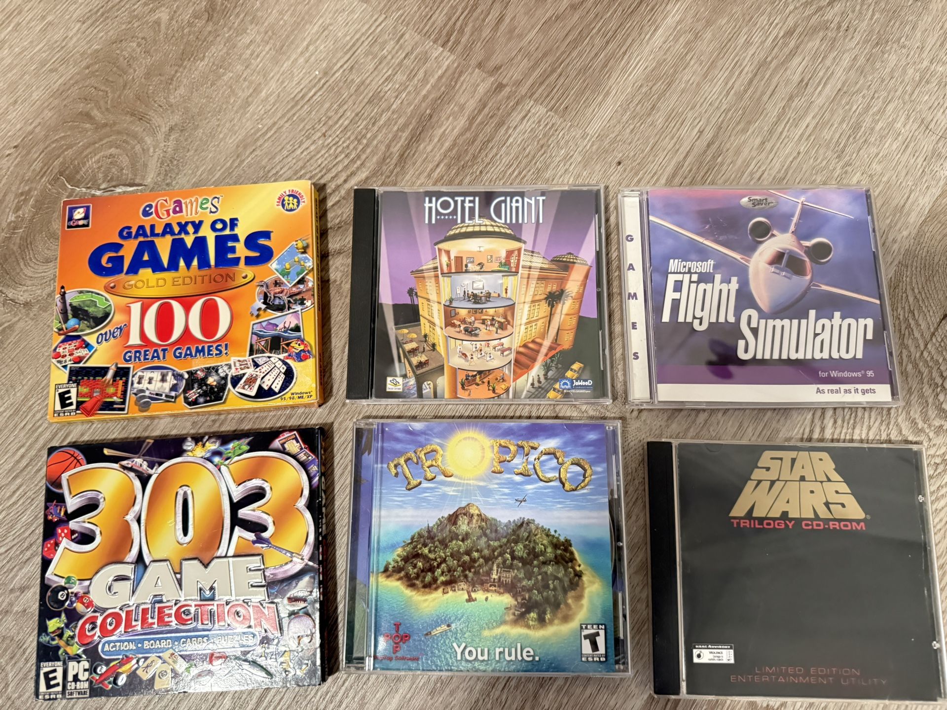 Lot Of 6 Pc Games