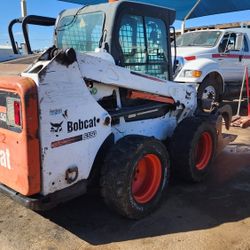 2015 bobcat s 550 ac cab grapple bucket 