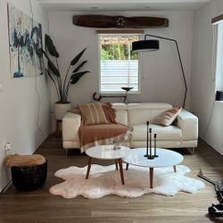 White Leather Sofa