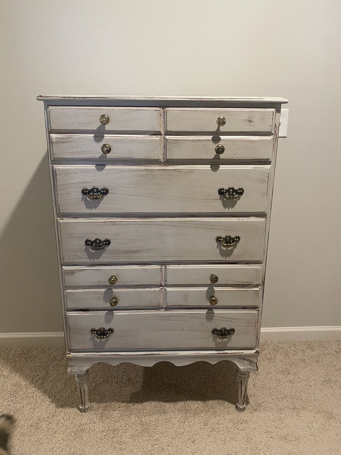 Antique White Washed Drawer