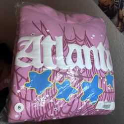 Sp5der Pink Atlanta Hoodie