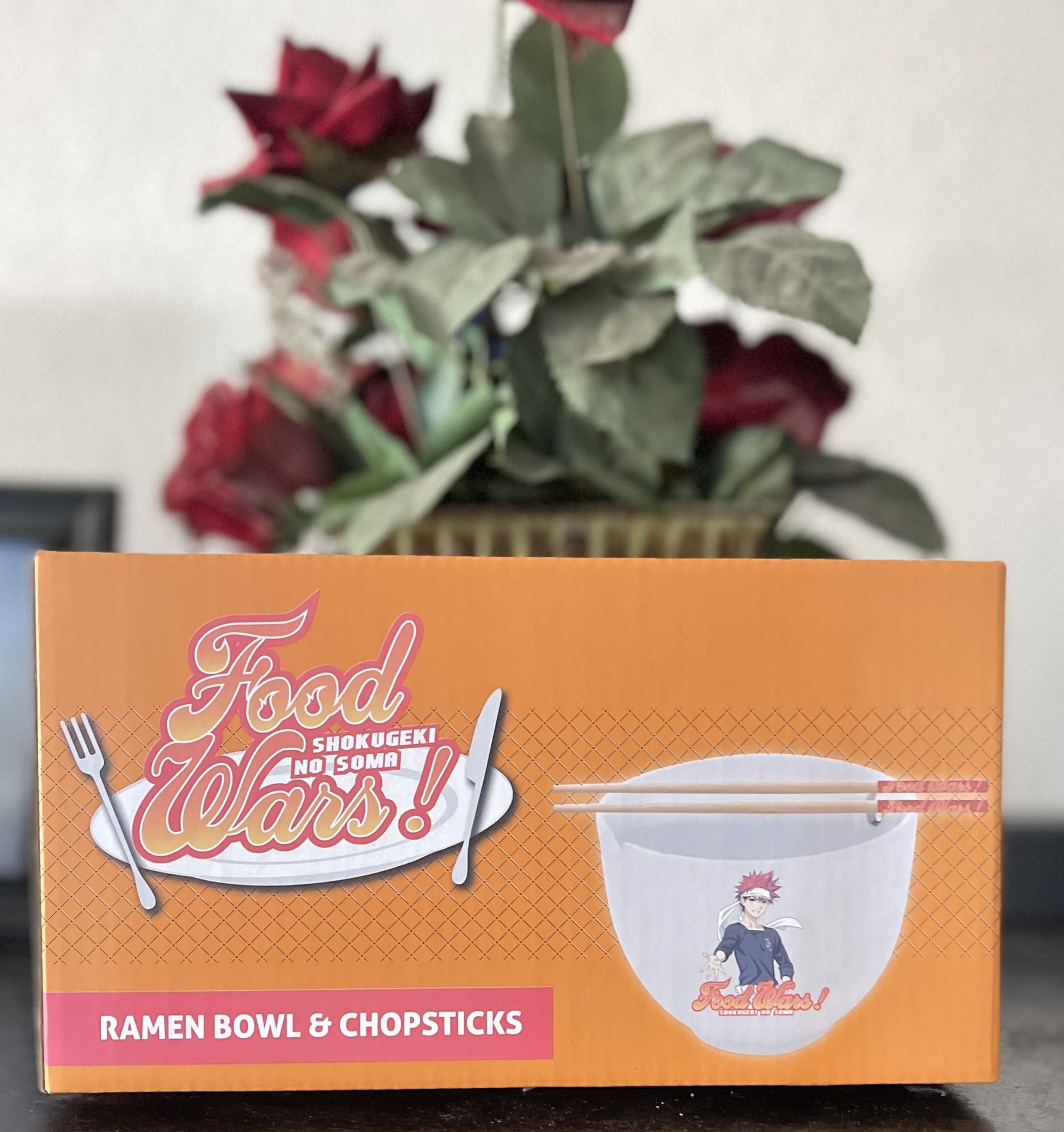 Food Wars Ramen Bowl And Chopsticks