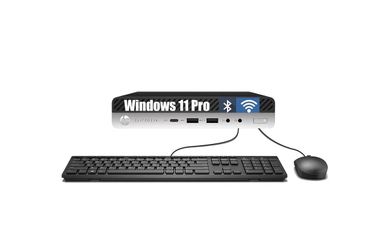 HP EliteDesk 800 G5 Mini PC, Intel Core i5-9500T, 256GB SSD, 8GB RAM Displayport, USB Type-C, RJ-45/LAN, Windows 11 Pro (Renewed) Renewed