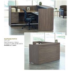 L Shaped Reception Desk Furniture 