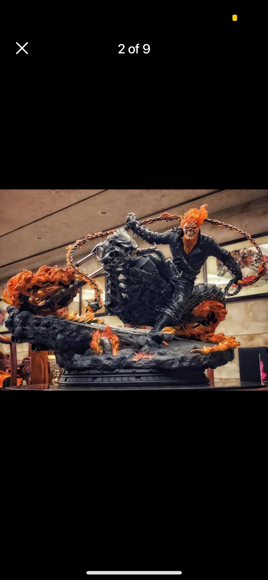 Ghost Rider Statue Custom Johnny Blaze Marvel Not Sideshow Xm Iron Studios Fanart 