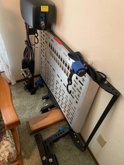 Electric folding scooter lift.