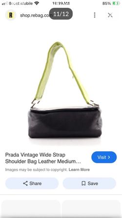 $425-Prada Vintage Leather Shoulder Bag