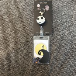 Disney nightmare before Christmas Jack Skillington retractable lanyard