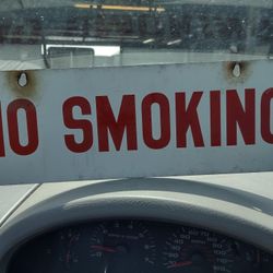Vintage No Smoking Sign