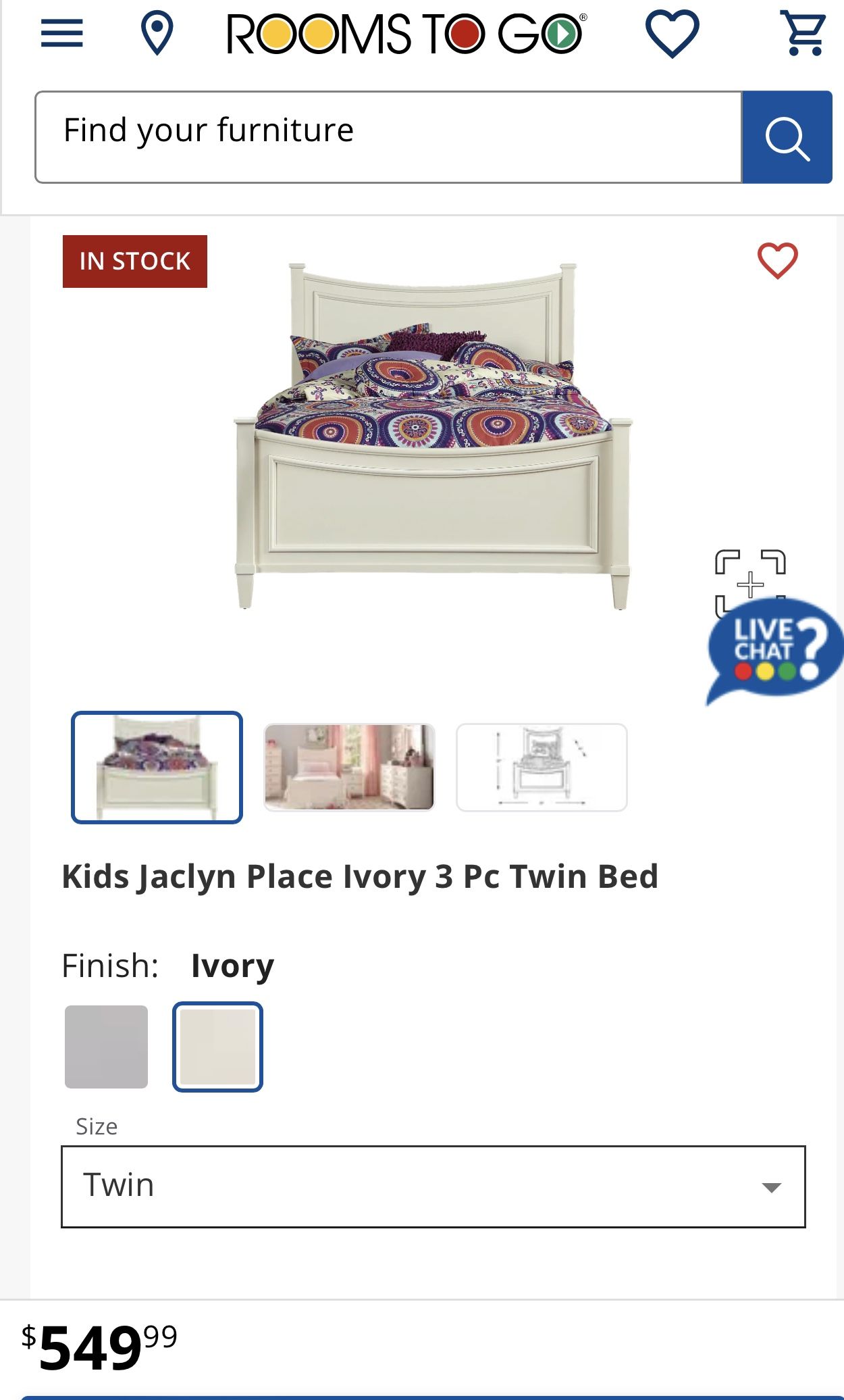 3 Pc Twin Bed