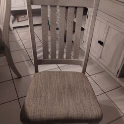 Table With Six Chairs and Buffet Cabinet 