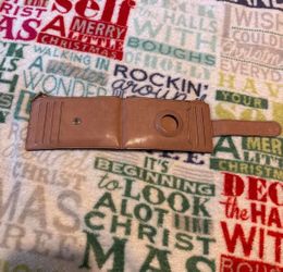 Brown Leather Bifold Wallet with Strap