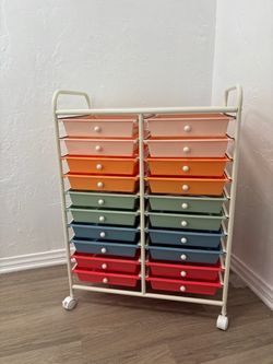 20-Drawer Rolling Storage Cart Organizer