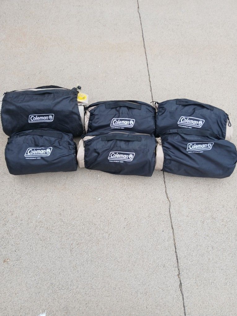 Coleman Air Mattresses + Pump & Sheets