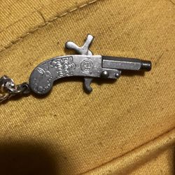Japan-Deer/Rabbit, Nickel Pinfire Gun- 1920s