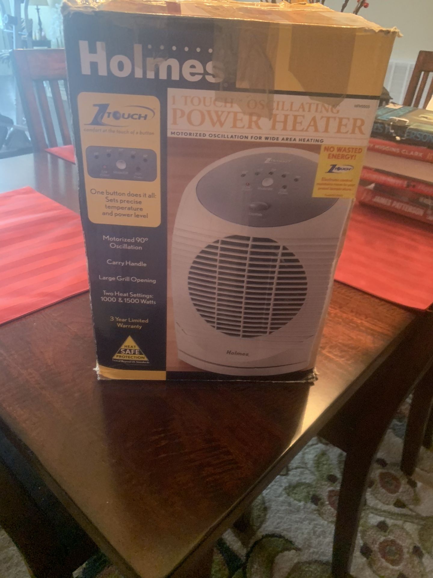 Oscillating electric heater