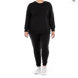 Terra & Sky Women's Plus Size Fleece Sweatshirt & Sweatpant 3x
