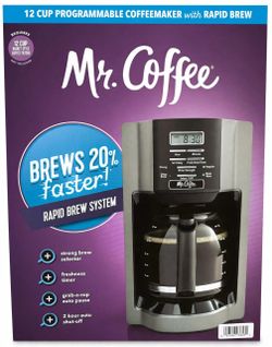Cafetera https://offerup.com/redirect/?o=TXIuQ29mZmVl 12 tazas programable NUEVA Sellada-Rapid Brew