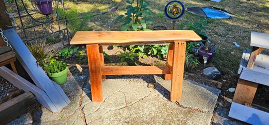 Handmade Wooden Bench using reclaimed wood