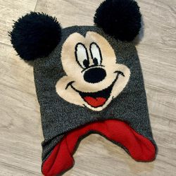 Mickey Mouse Grey Disney Beanie with Ears