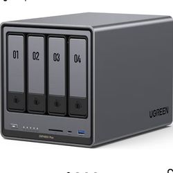 UGREEN NASync DXP4800 Plus 4-Bay Desktop NAS, Intel Pentium Gold 8505 5-Core CPU, 8GB DDR5 RAM, 128G SSD, 1 * 10GbE, 1 * 2.5GbE, 2 * M.2 NVMe Slots, 4