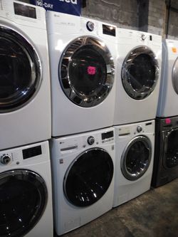 New LG front load washer and dryer set with 6 months warranty