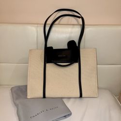 Charles & Keith Canvas Tote Bag 