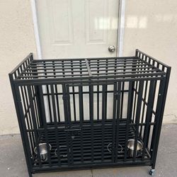 Dog Crate Heavy Duty 42” New 