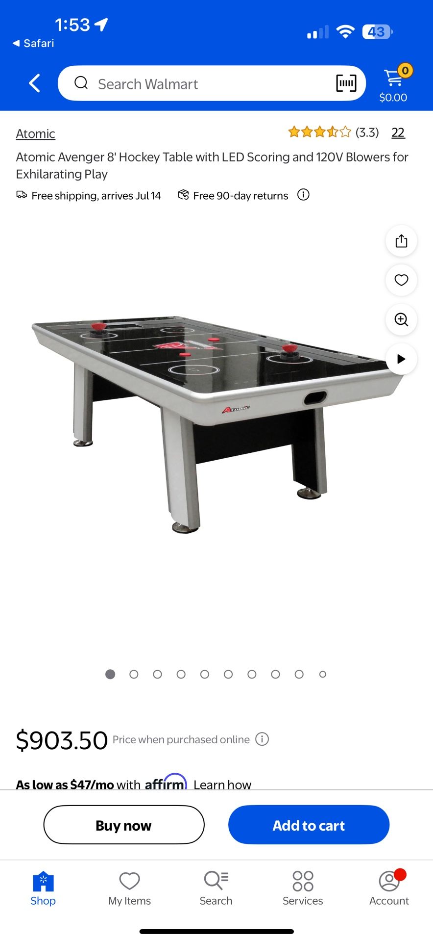 Atomic Air Hockey Table